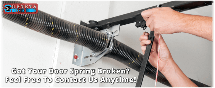 Broken Garage Door Spring Geneva NY